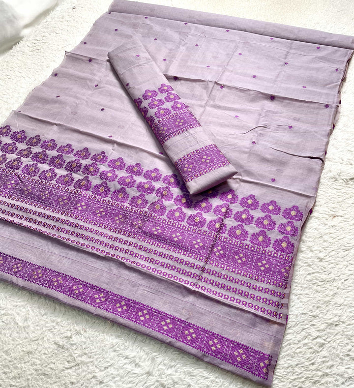 Dhaga Weaving Work Premium Cotton* Mekhela Sador