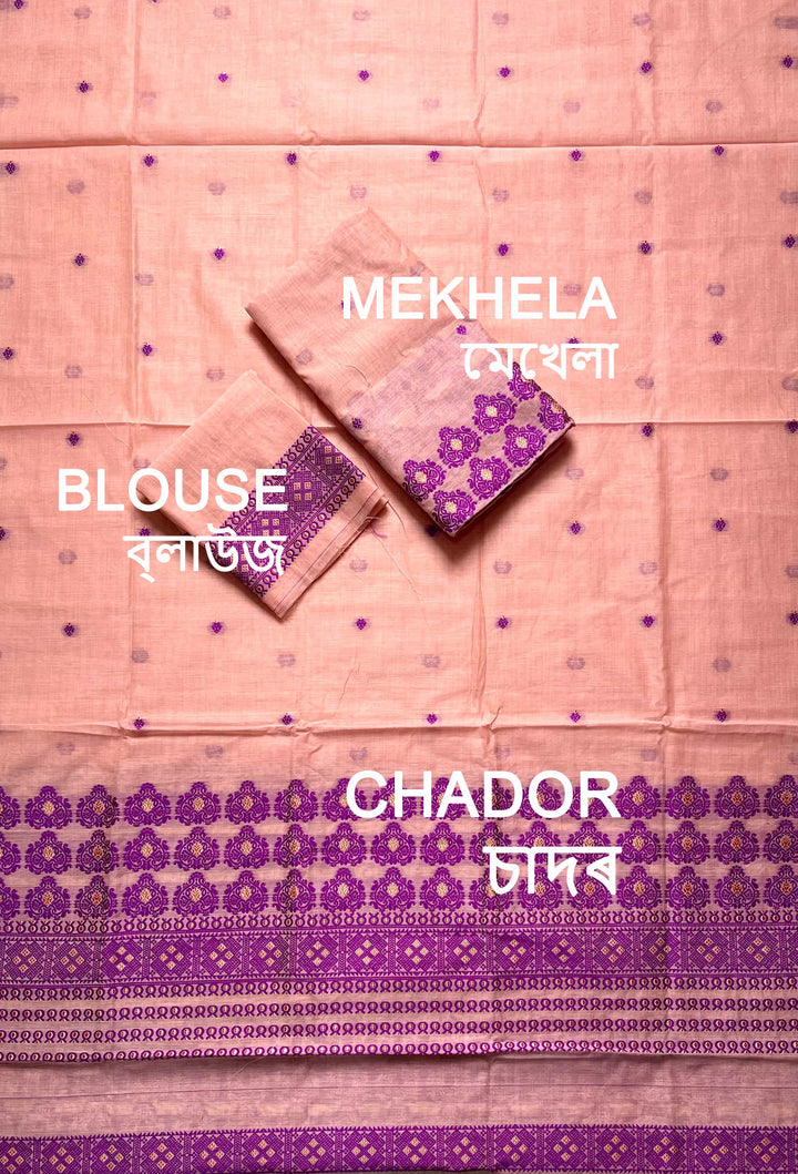 Dhaga Weaving Work Premium Cotton* Mekhela Sador