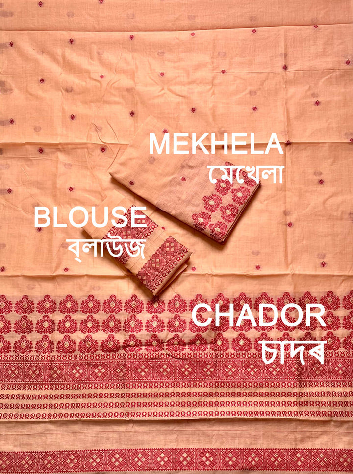 Dhaga Weaving Work Premium Cotton* Mekhela Sador