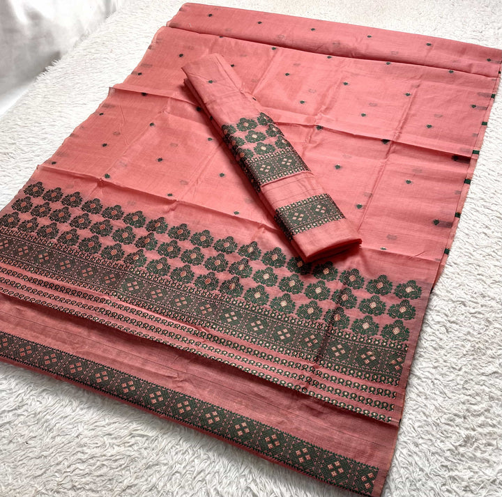 Dhaga Weaving Work Premium Cotton* Mekhela Sador