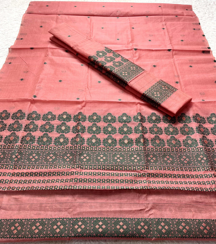 Dhaga Weaving Work Premium Cotton* Mekhela Sador