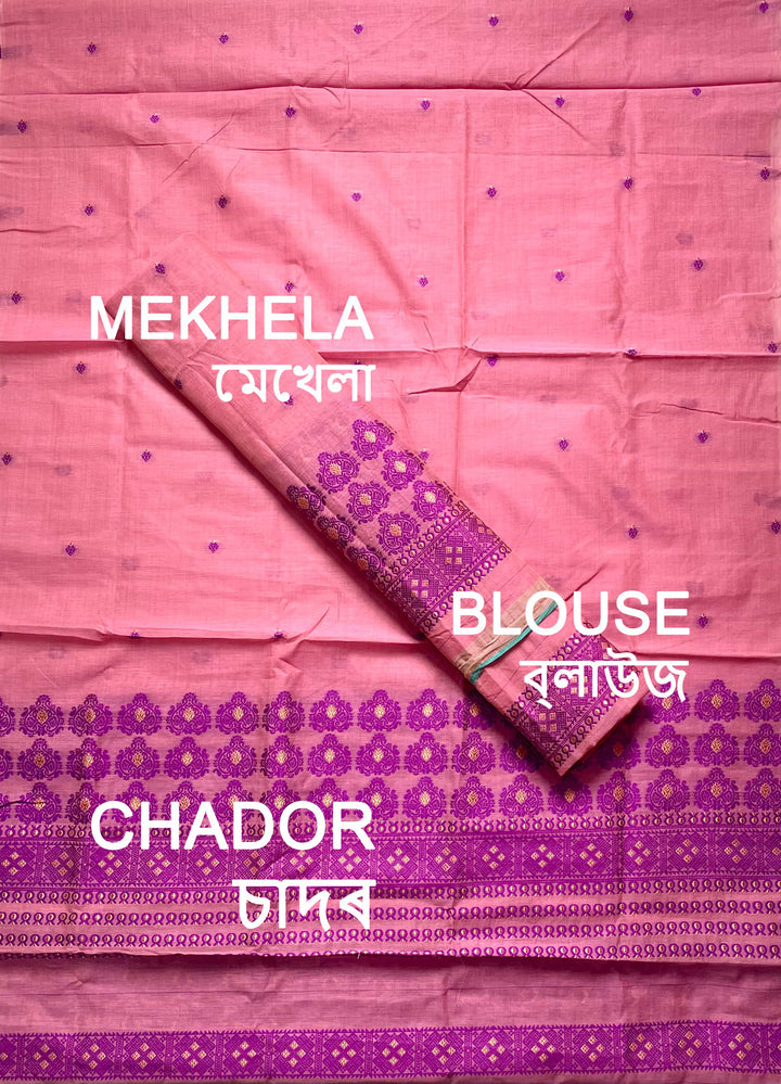 Dhaga Weaving Work Premium Cotton* Mekhela Sador