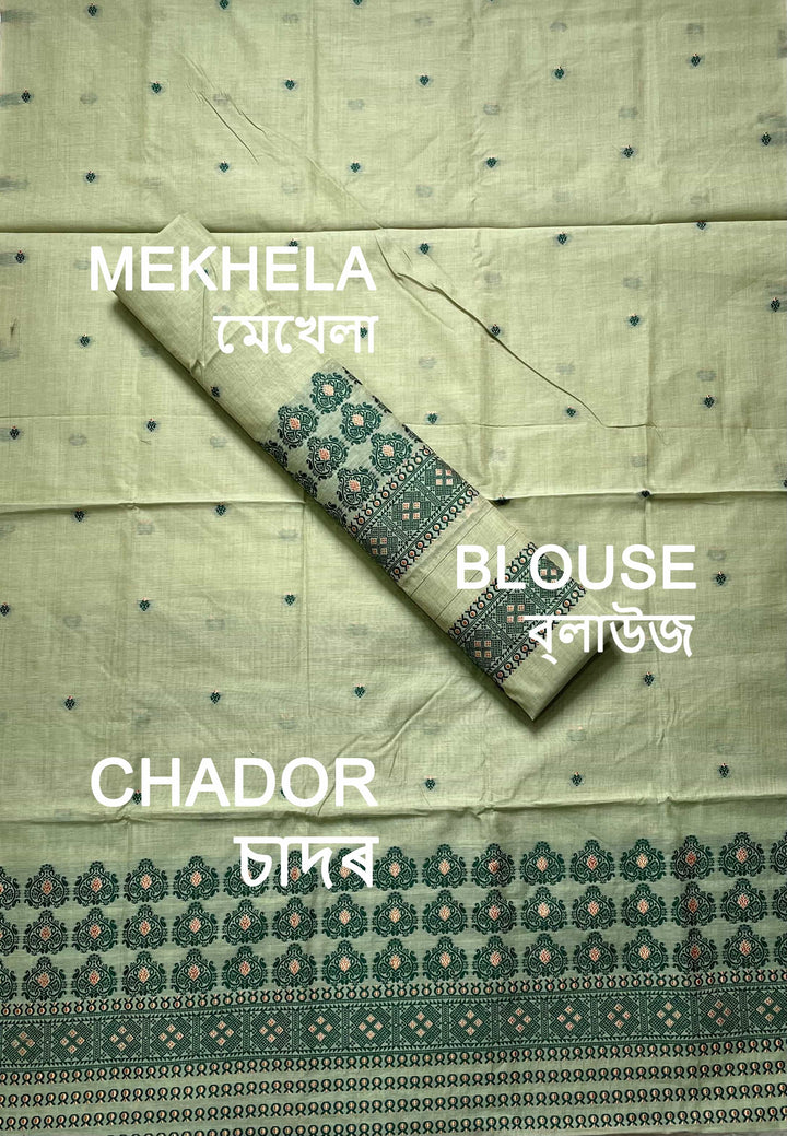 Dhaga Weaving Work Premium Cotton* Mekhela Sador