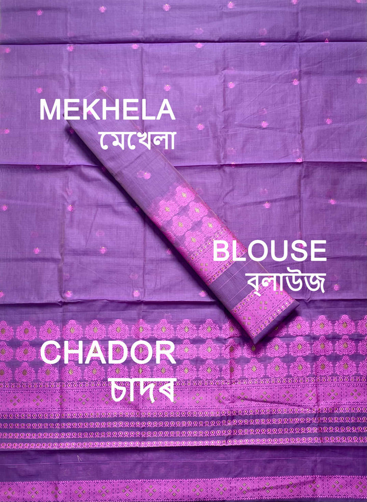 Dhaga Weaving Work Premium Cotton* Mekhela Sador