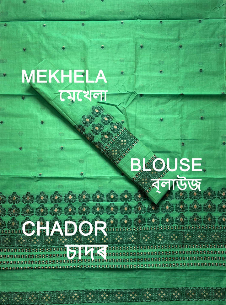 Dhaga Weaving Work Premium Cotton* Mekhela Sador