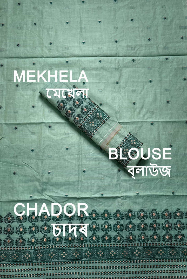 Dhaga Weaving Work Premium Cotton* Mekhela Sador