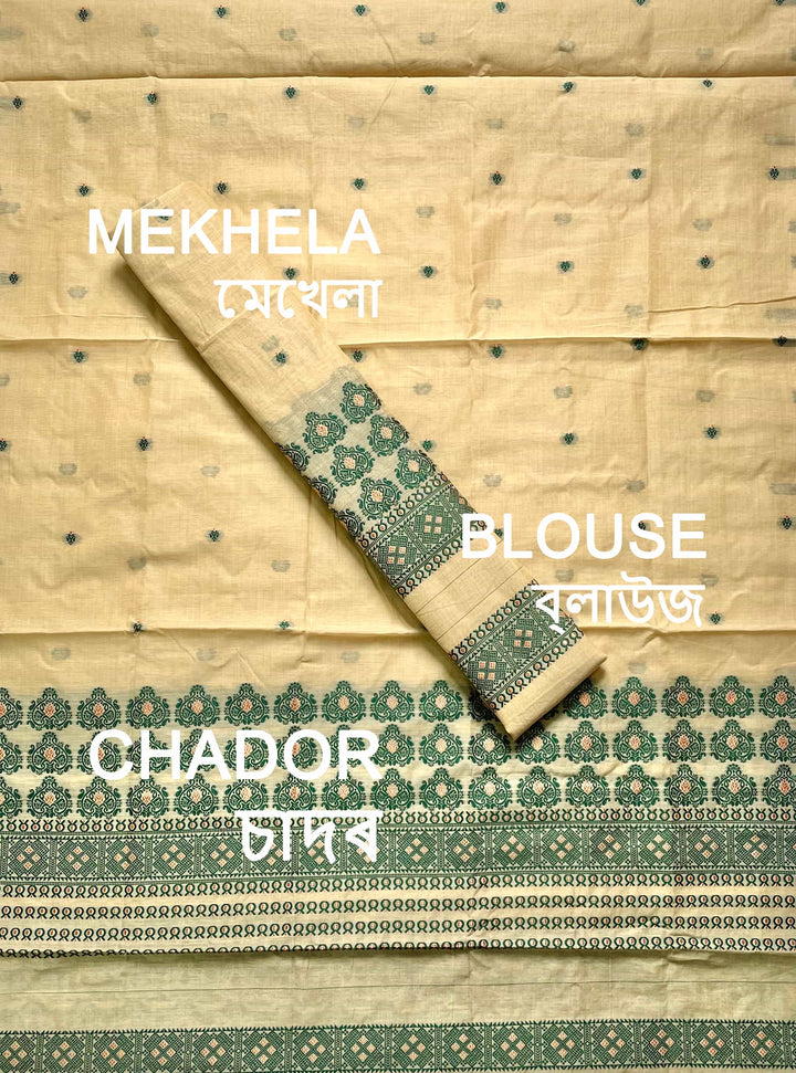 Dhaga Weaving Work Premium Cotton* Mekhela Sador