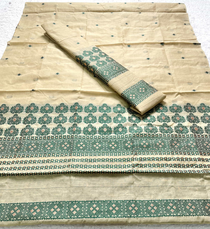 Dhaga Weaving Work Premium Cotton* Mekhela Sador