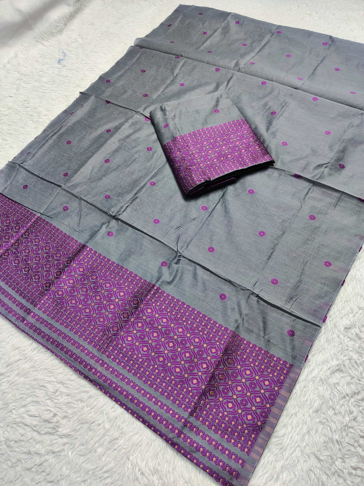 Dhaga Weaving Work Premium Cotton* Mekhela Sador