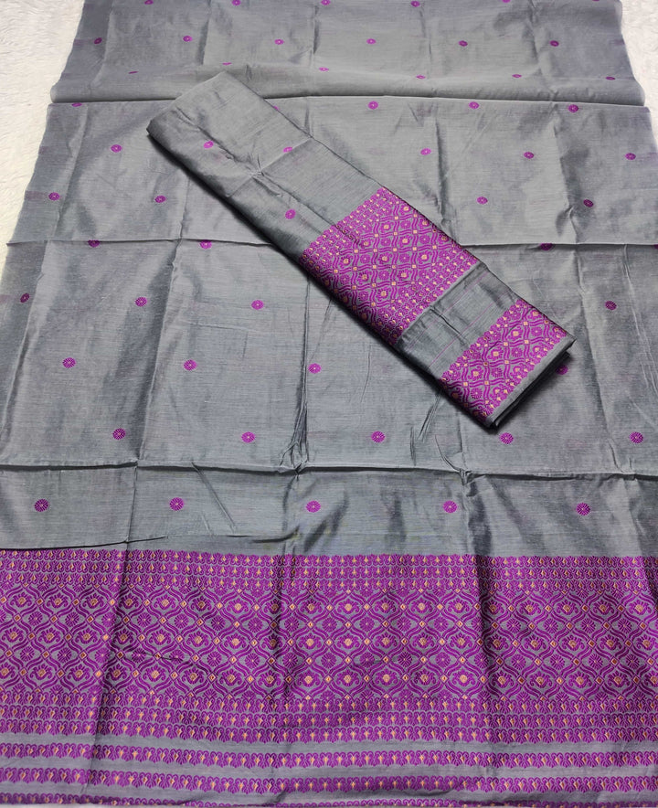 Dhaga Weaving Work Premium Cotton* Mekhela Sador