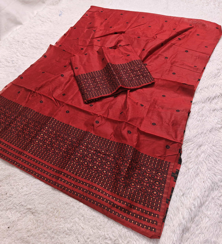 Dhaga Weaving Work Premium Cotton* Mekhela Sador