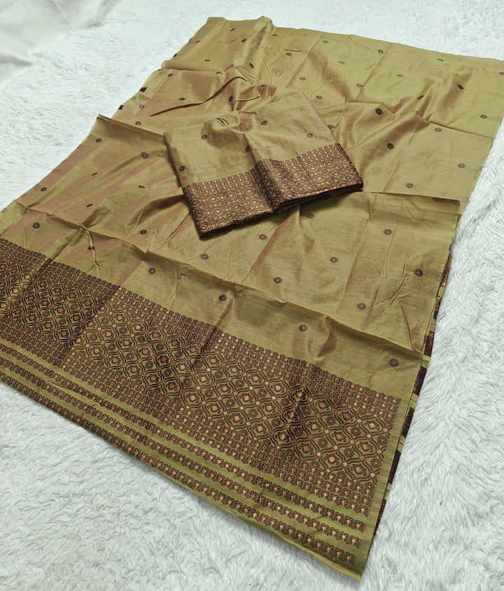 Dhaga Weaving Work Premium Cotton* Mekhela Sador