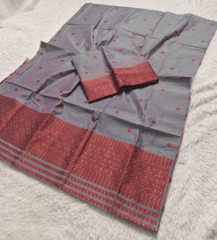 Dhaga Weaving Work Premium Cotton* Mekhela Sador