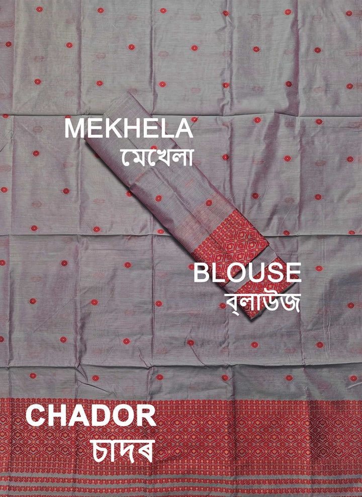 Dhaga Weaving Work Premium Cotton* Mekhela Sador