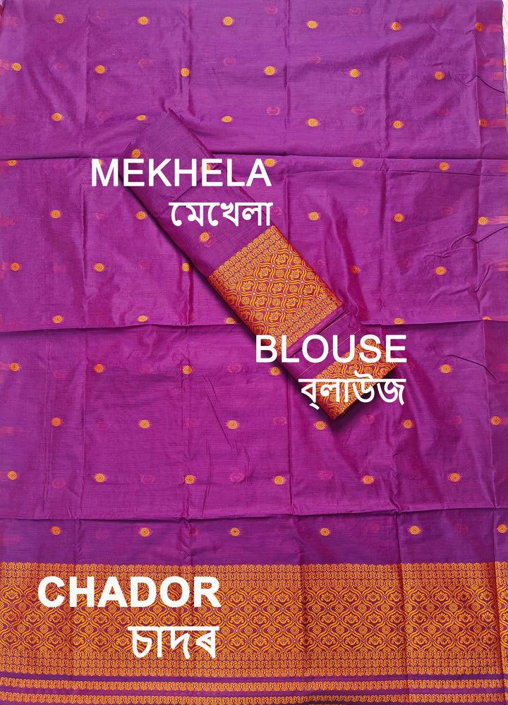 Dhaga Weaving Work Premium Cotton* Mekhela Sador