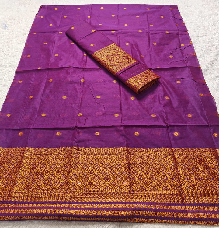 Dhaga Weaving Work Premium Cotton* Mekhela Sador