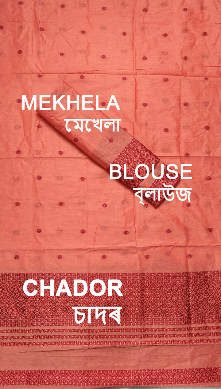 Dhaga Weaving Work Premium Cotton* Mekhela Sador