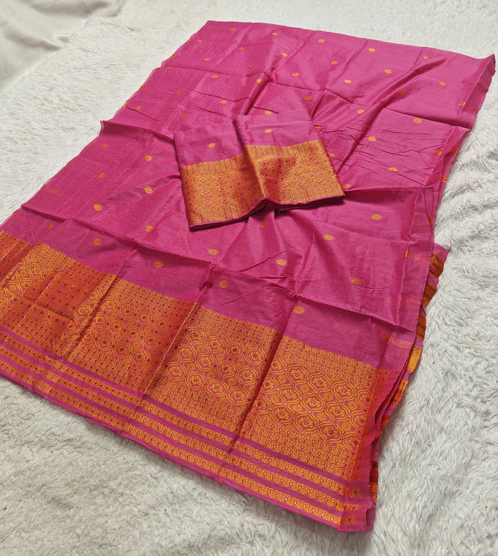 Dhaga Weaving Work Premium Cotton* Mekhela Sador