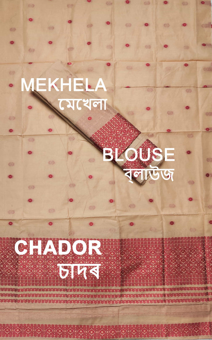 Dhaga Weaving Work Premium Cotton* Mekhela Sador