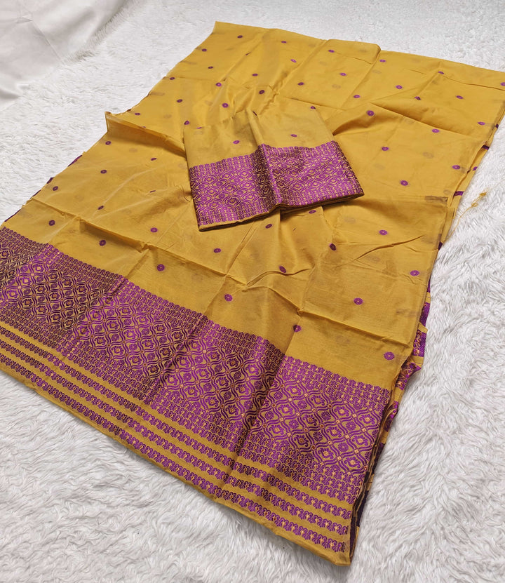 Dhaga Weaving Work Premium Cotton* Mekhela Sador