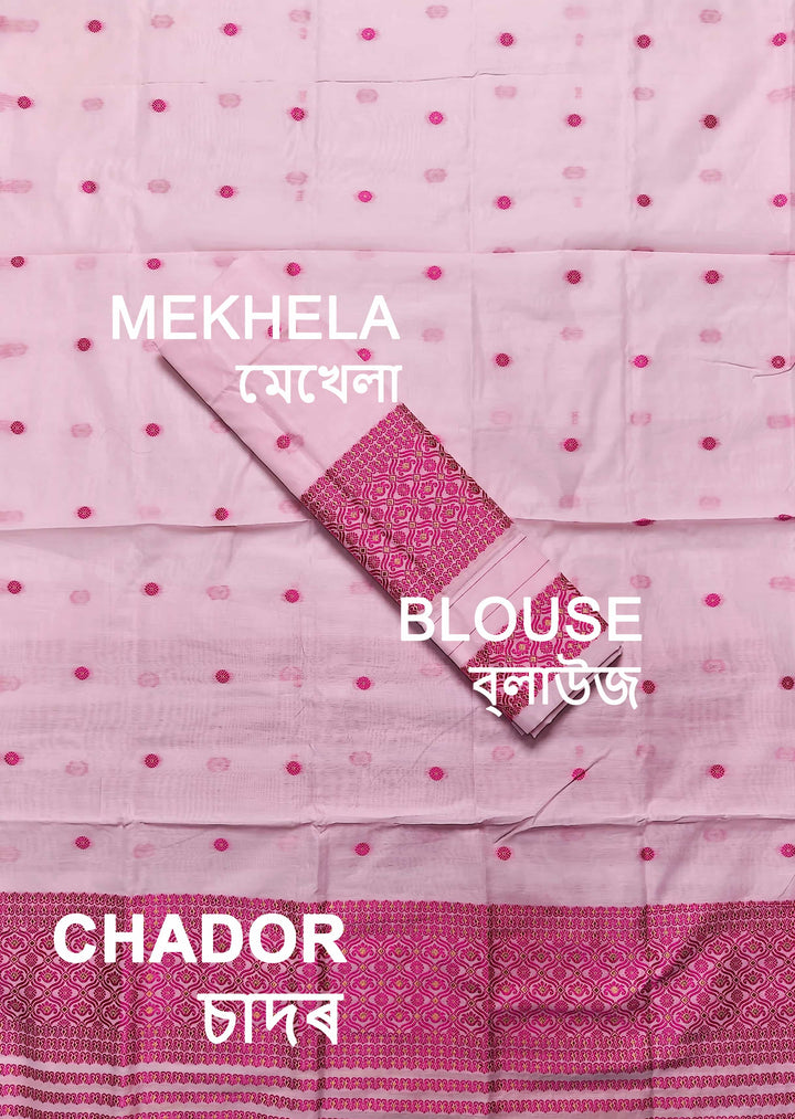 Dhaga Weaving Work Premium Cotton* Mekhela Sador