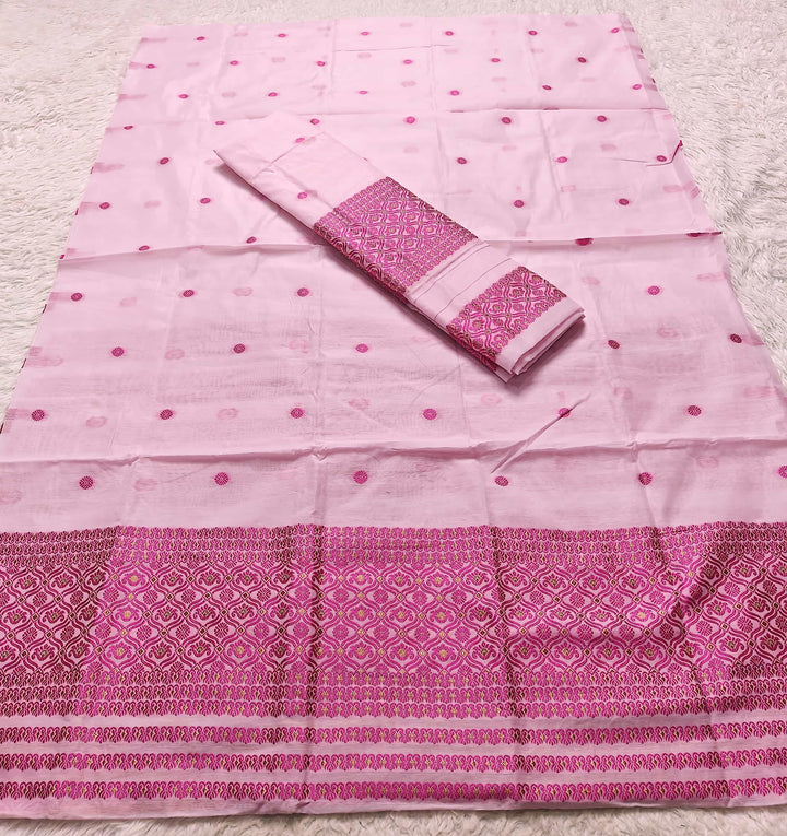 Dhaga Weaving Work Premium Cotton* Mekhela Sador