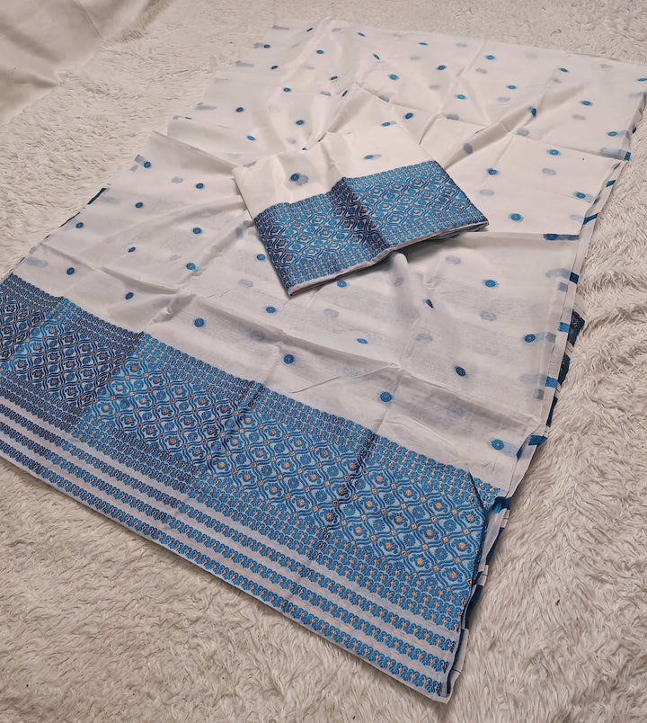 Dhaga Weaving Work Premium Cotton* Mekhela Sador