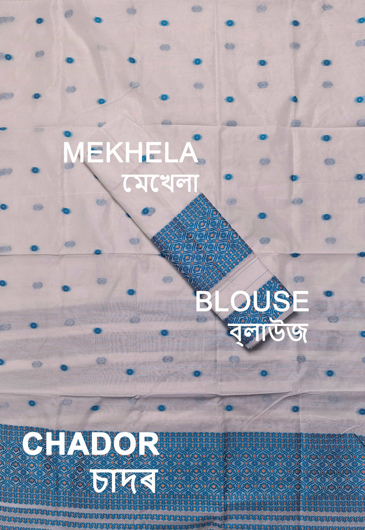 Dhaga Weaving Work Premium Cotton* Mekhela Sador