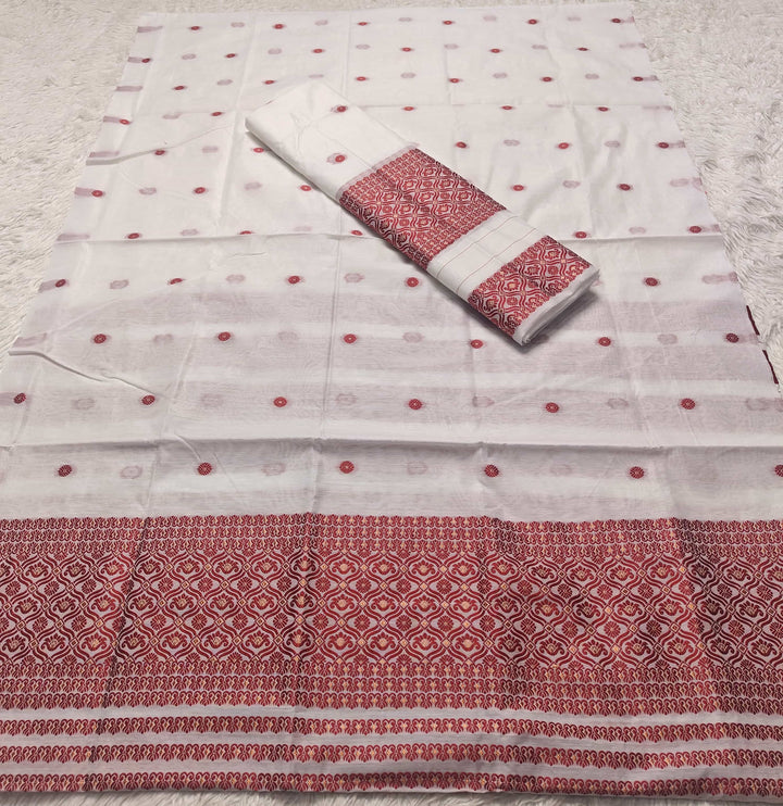 Dhaga Weaving Work Premium Cotton* Mekhela Sador