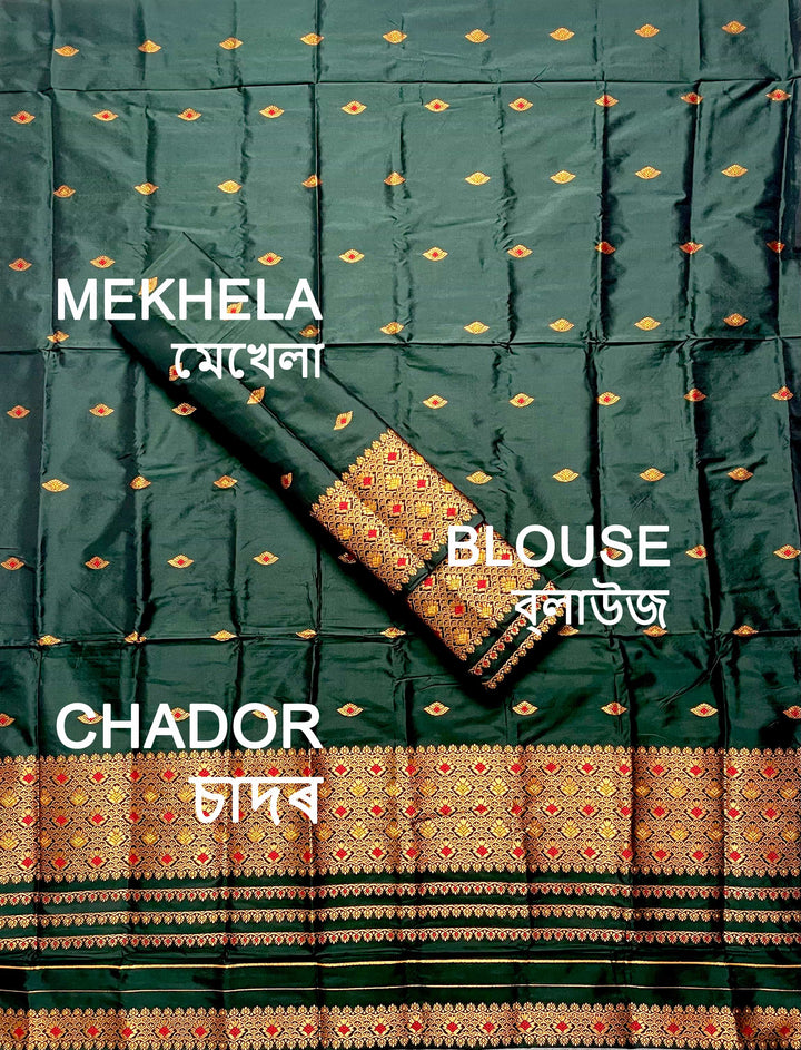 Small Buti Mix Set Mekhela Sador