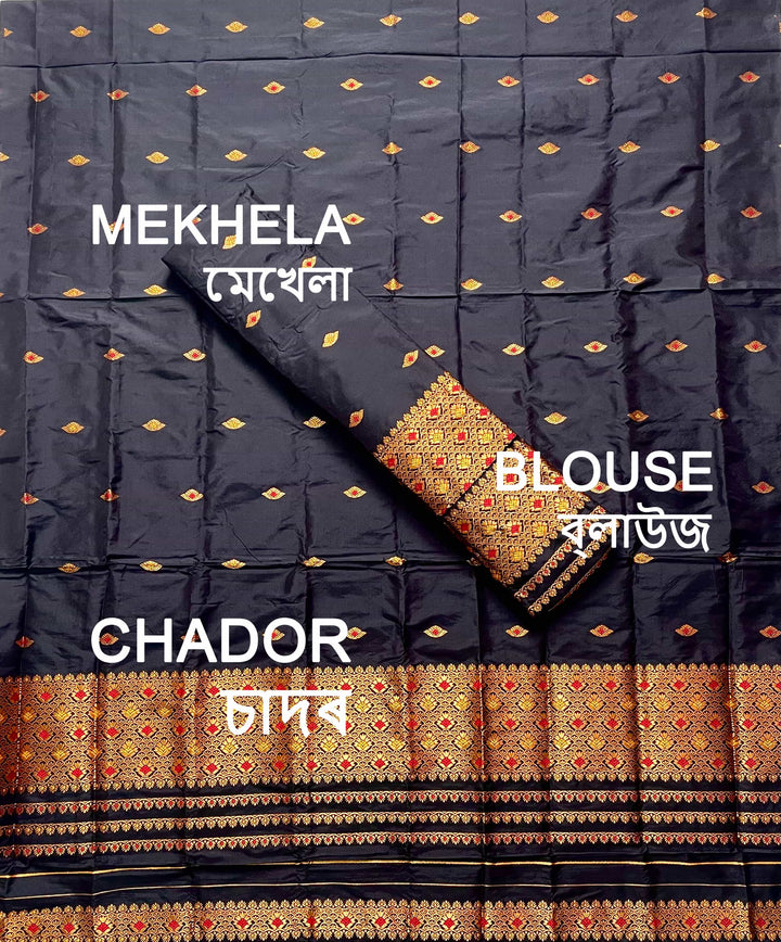 Small Buti Mix Set Mekhela Sador