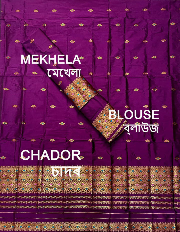 Small Buti Mix Set Mekhela Sador