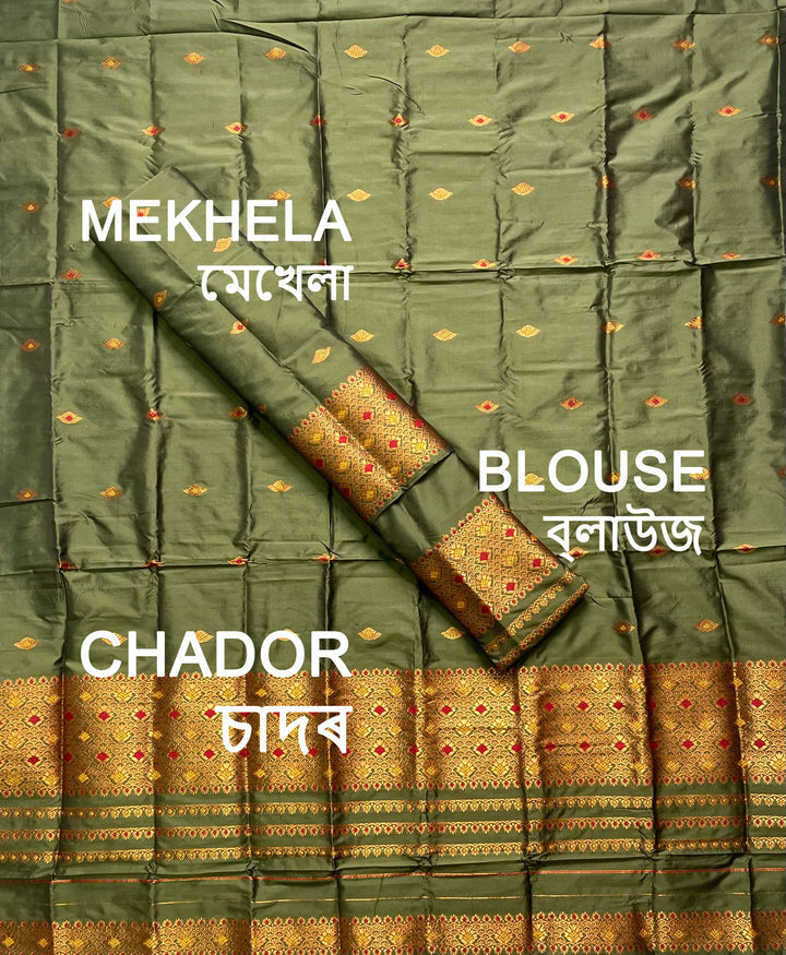 Small Buti Mix Set Mekhela Sador