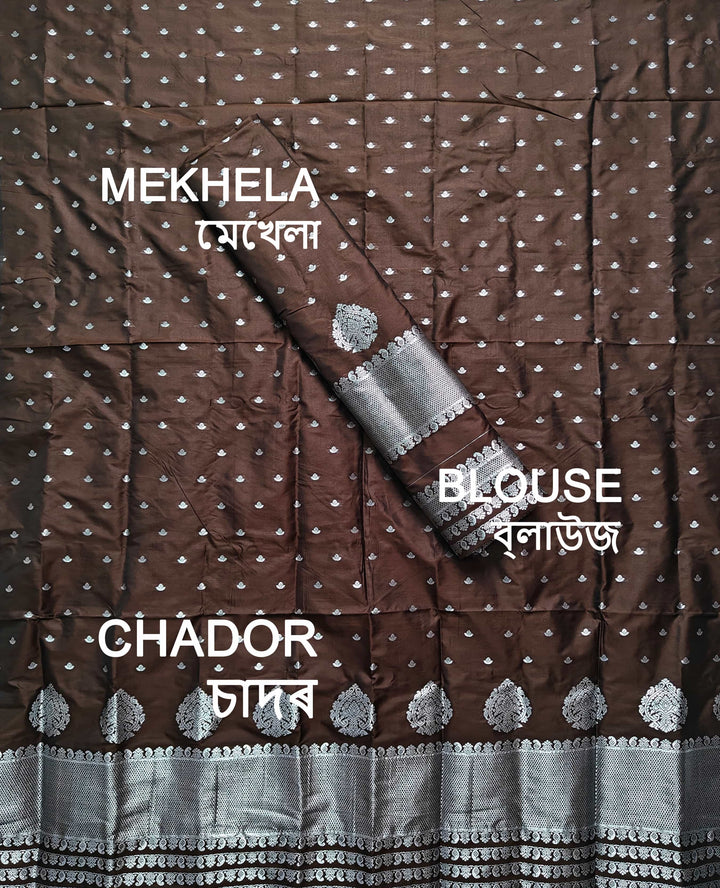 Silver Jari Mix Set Mekhela Sador