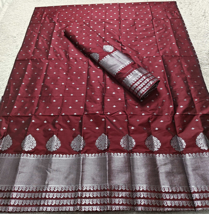 Silver Jari Mix Set Mekhela Sador