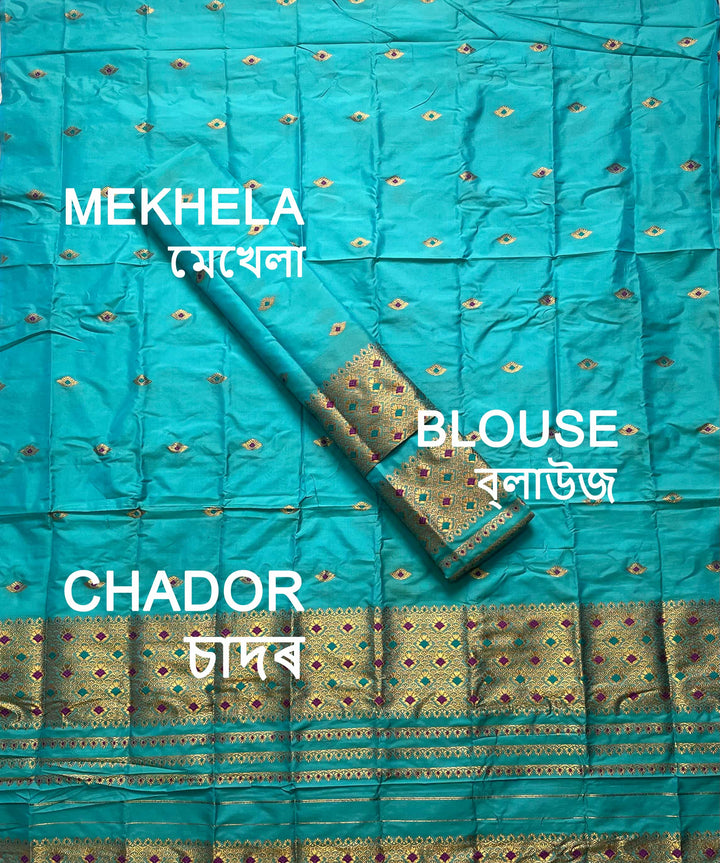 Small Buti Mix Set Mekhela Sador