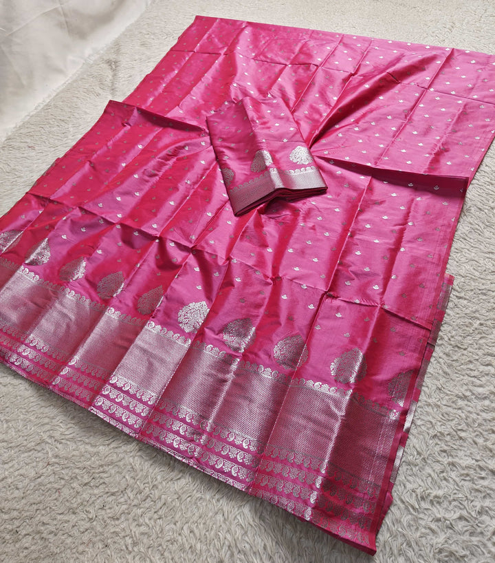 Silver Jari Mix Set Mekhela Sador