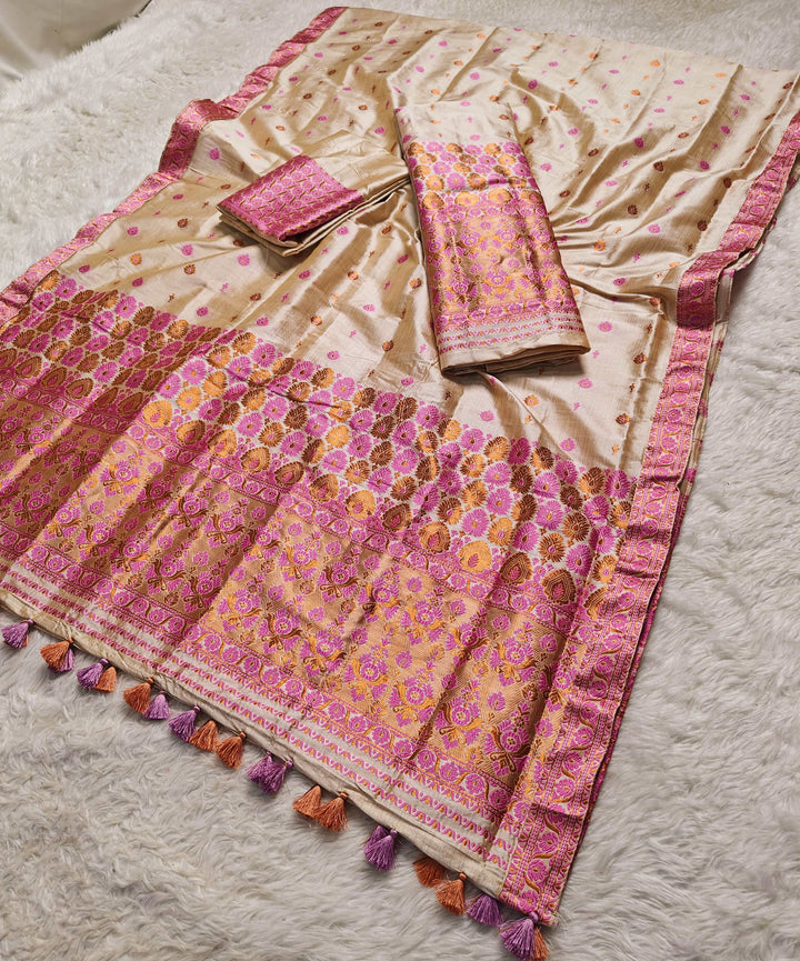 Ready-To-Wear Bhagalpuri Art Toss* Mekhela Sador