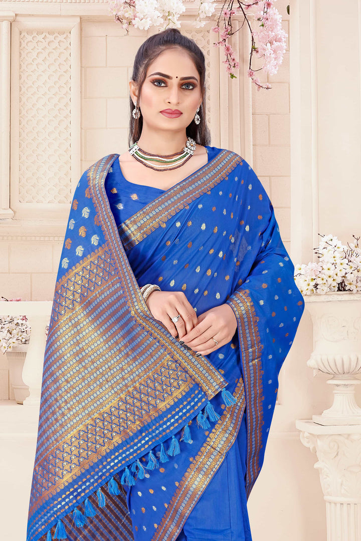 AC Cotton* Woven Assamese Saree