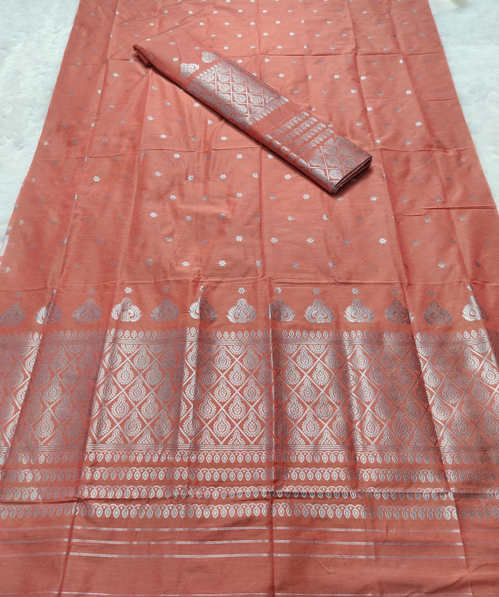 Silver Guna Super Cotton* Mekhela Sador