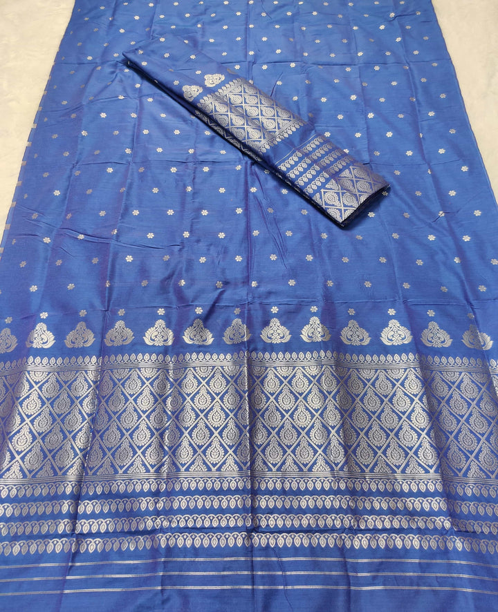 Silver Guna Super Cotton* Mekhela Sador