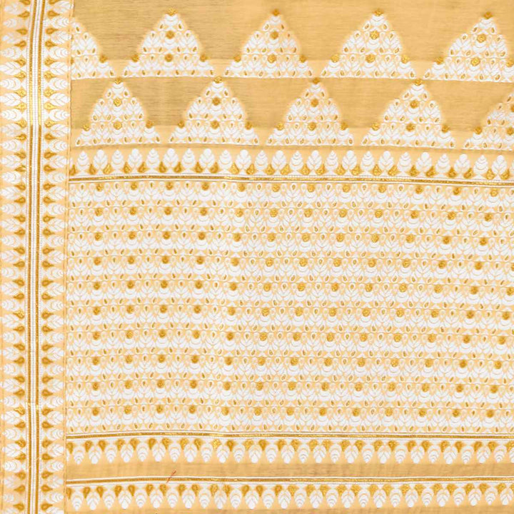 Weaving Dhaga Work AC Cotton* Mekhela Sador - Temple Buta