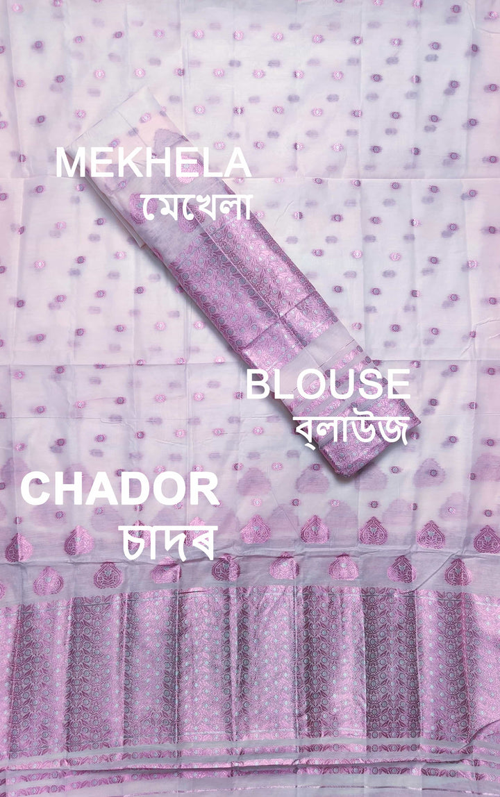 Colouring Jari AC Cotton* Mekhela Sador