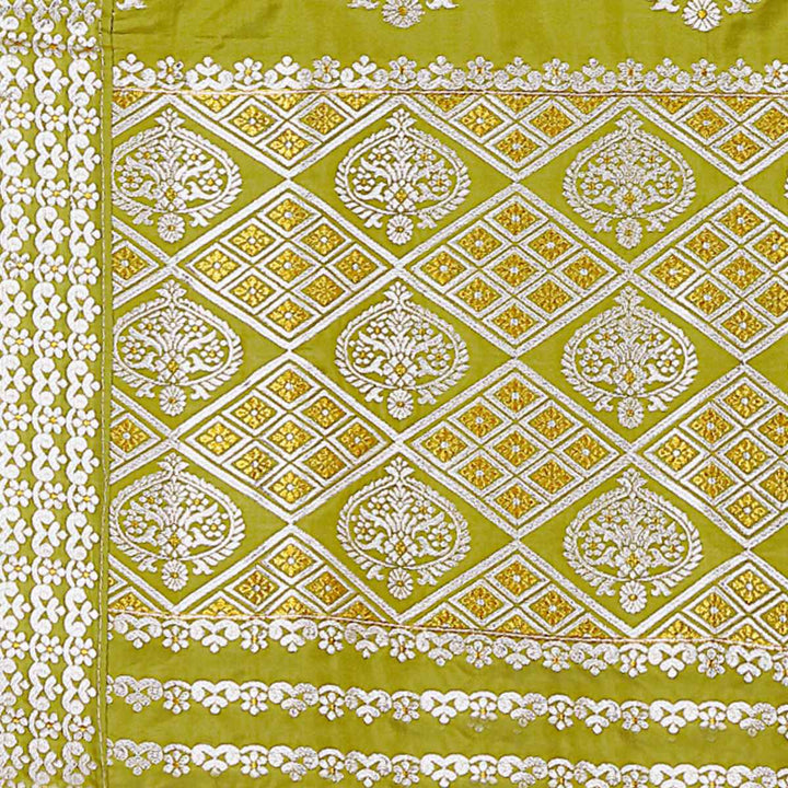 Silver-Gold Jari Mix Set Mekhela Sador