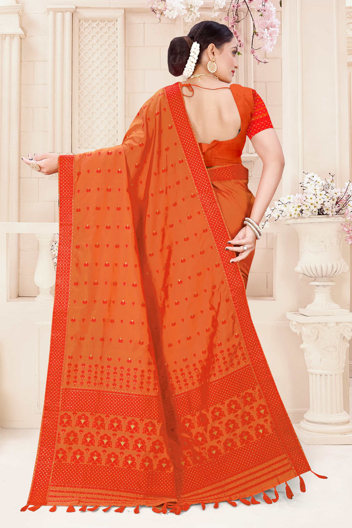 Soft Art-Silk Woven Assamese Saree