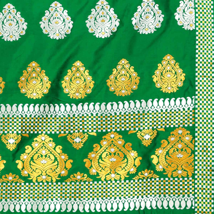 Gold-Silver Jari Mix Set Mekhela Sador