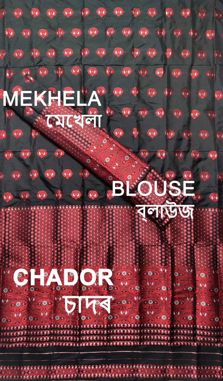 Colouring Jari Mix Set Mekhela Sador