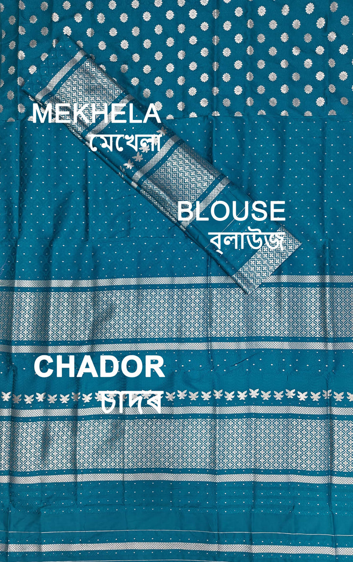 Dhaga-Work Mix Set Mekhela Sador