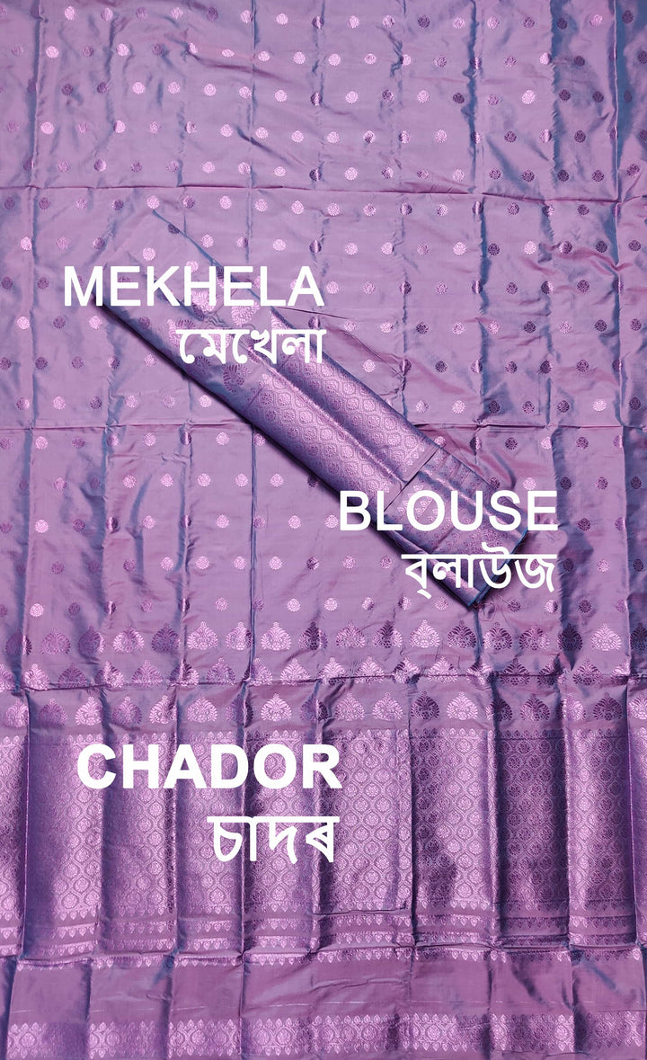 Colouring Jari Mix Set Mekhela Sador