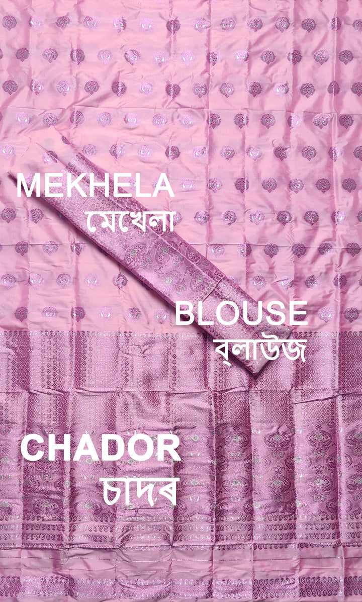 Colouring Jari Mix Set Mekhela Sador